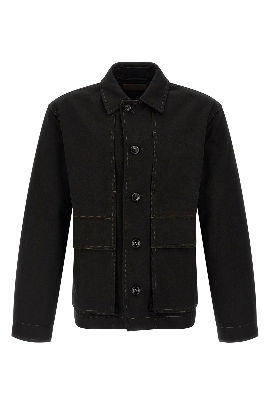 LEMAIRE XL boxy jacket in heavy cotton denim