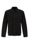 boxy jacket in heavy cotton denim