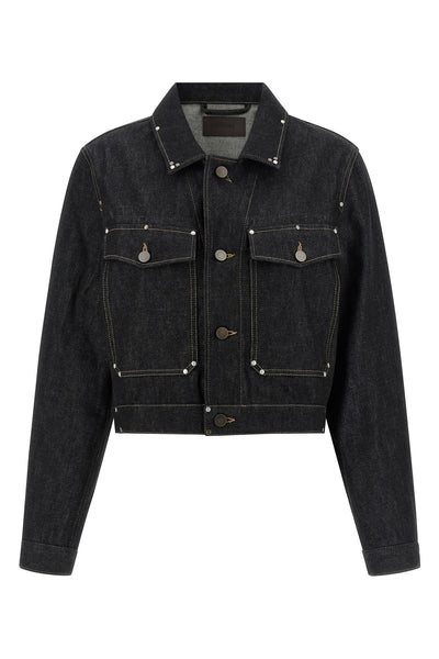heavy denim blouson