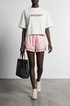 cotton jersey cropped t-shirt
