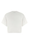 cotton jersey cropped t-shirt