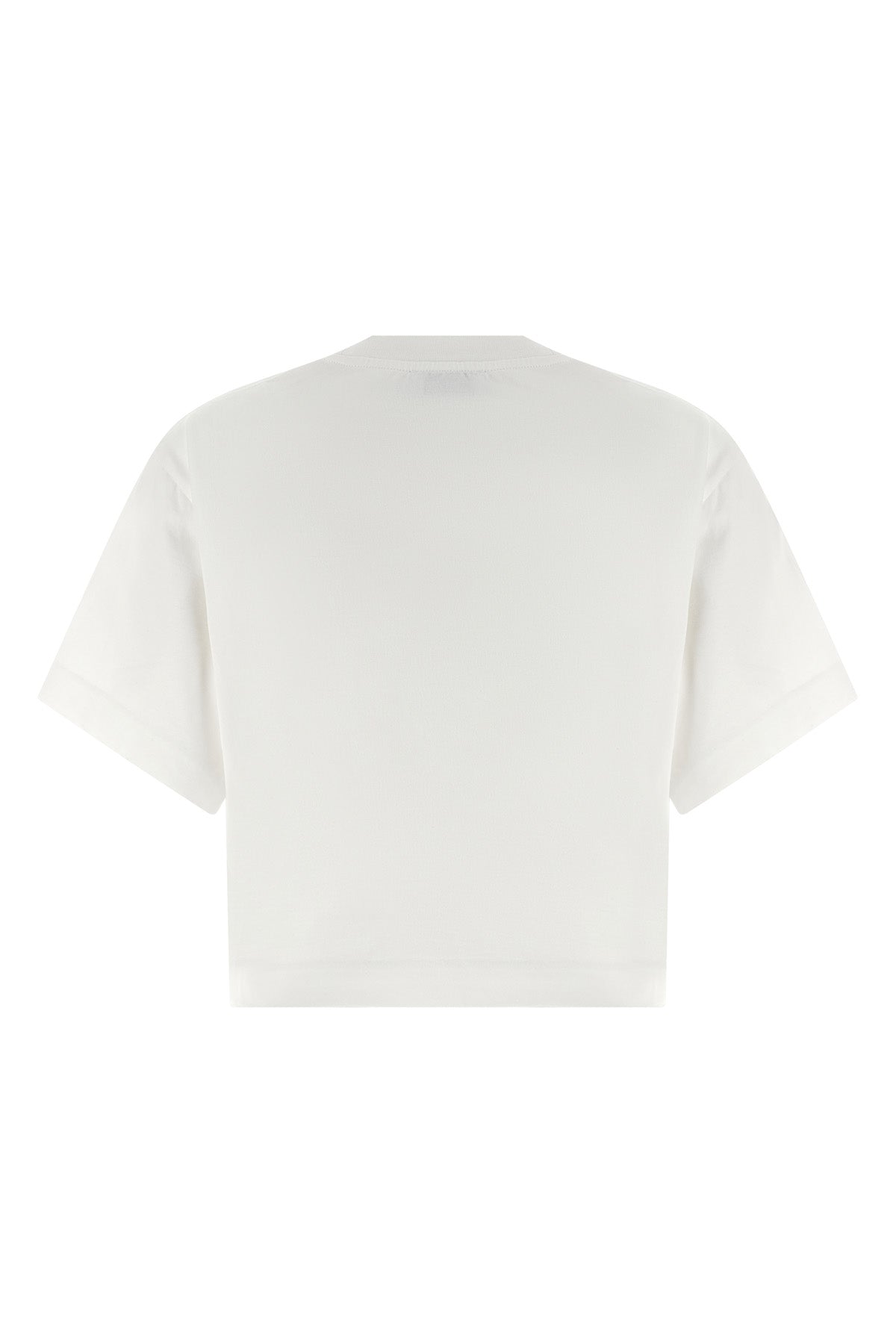 cotton jersey cropped t-shirt