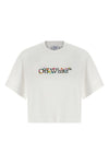 cotton jersey cropped t-shirt