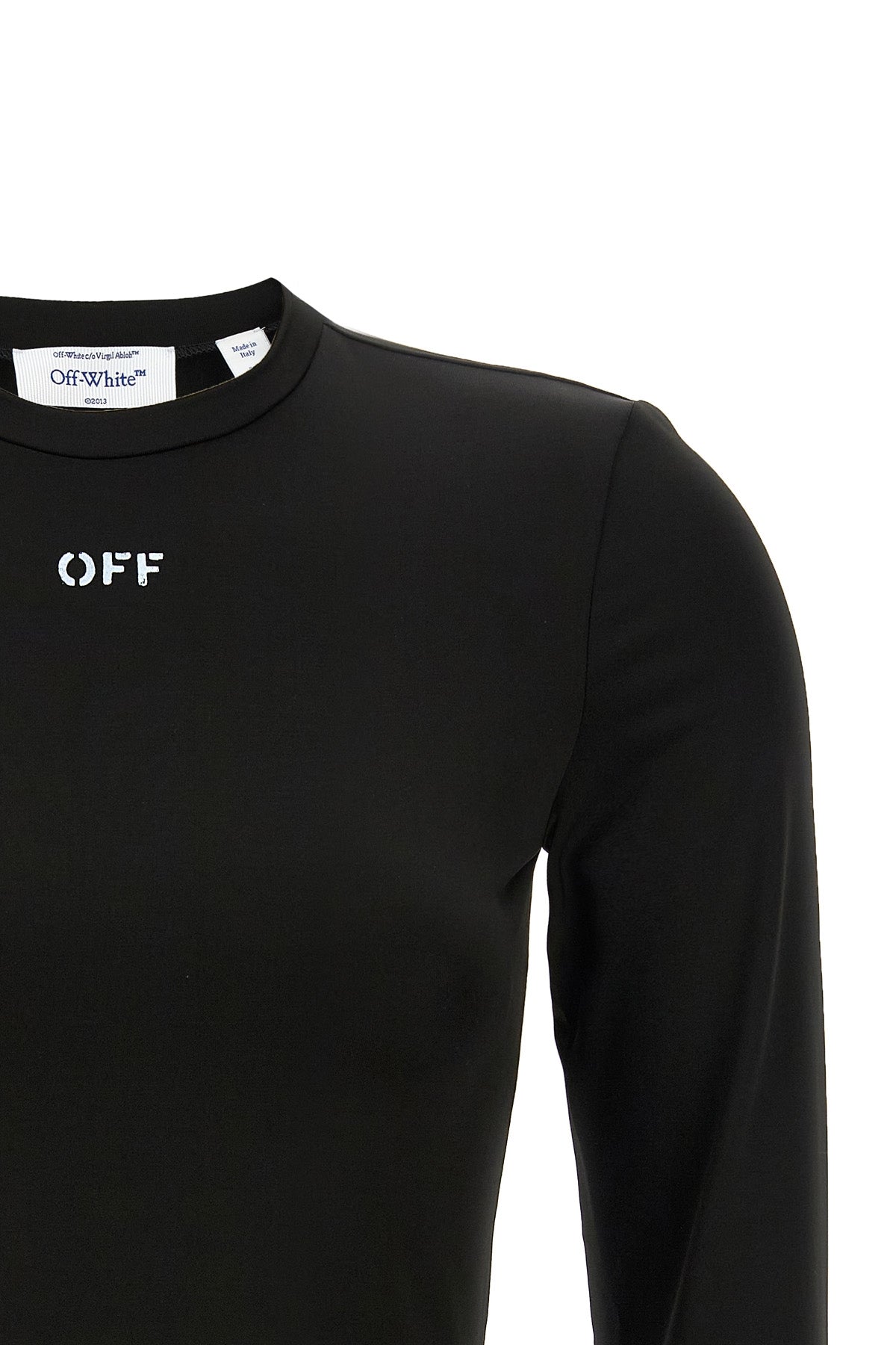 second skin style stretch tech fabric sweater