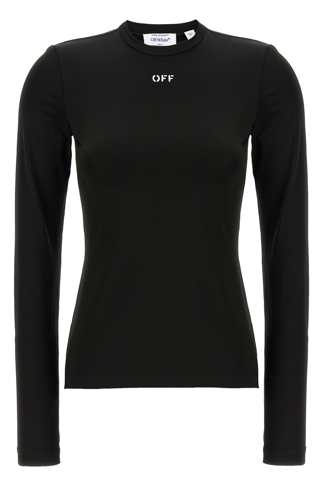 OFF-WHITE 38 second skin style stretch tech fabric sweater