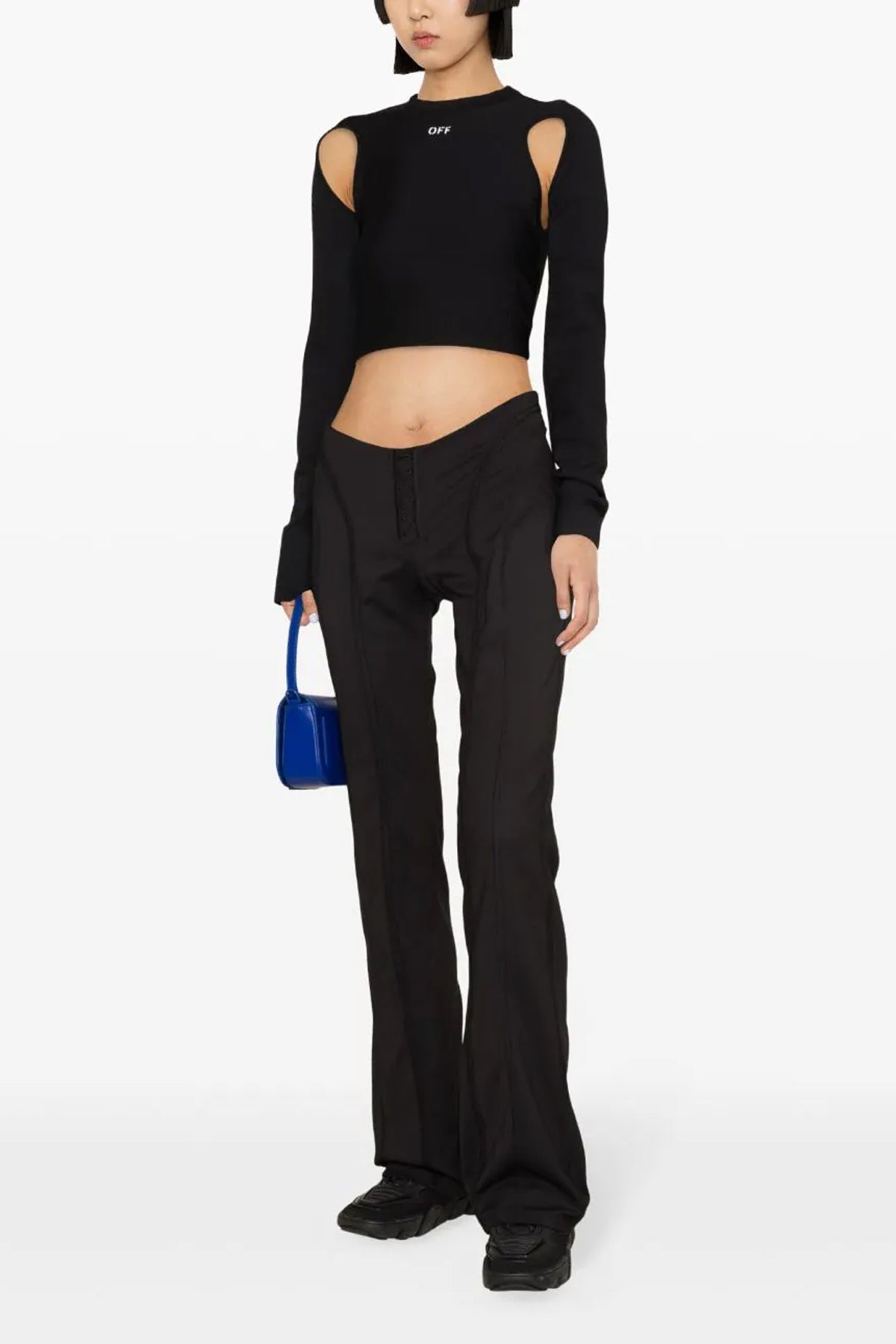sleek stretch fabric top