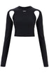 "cropped top with cut out detail