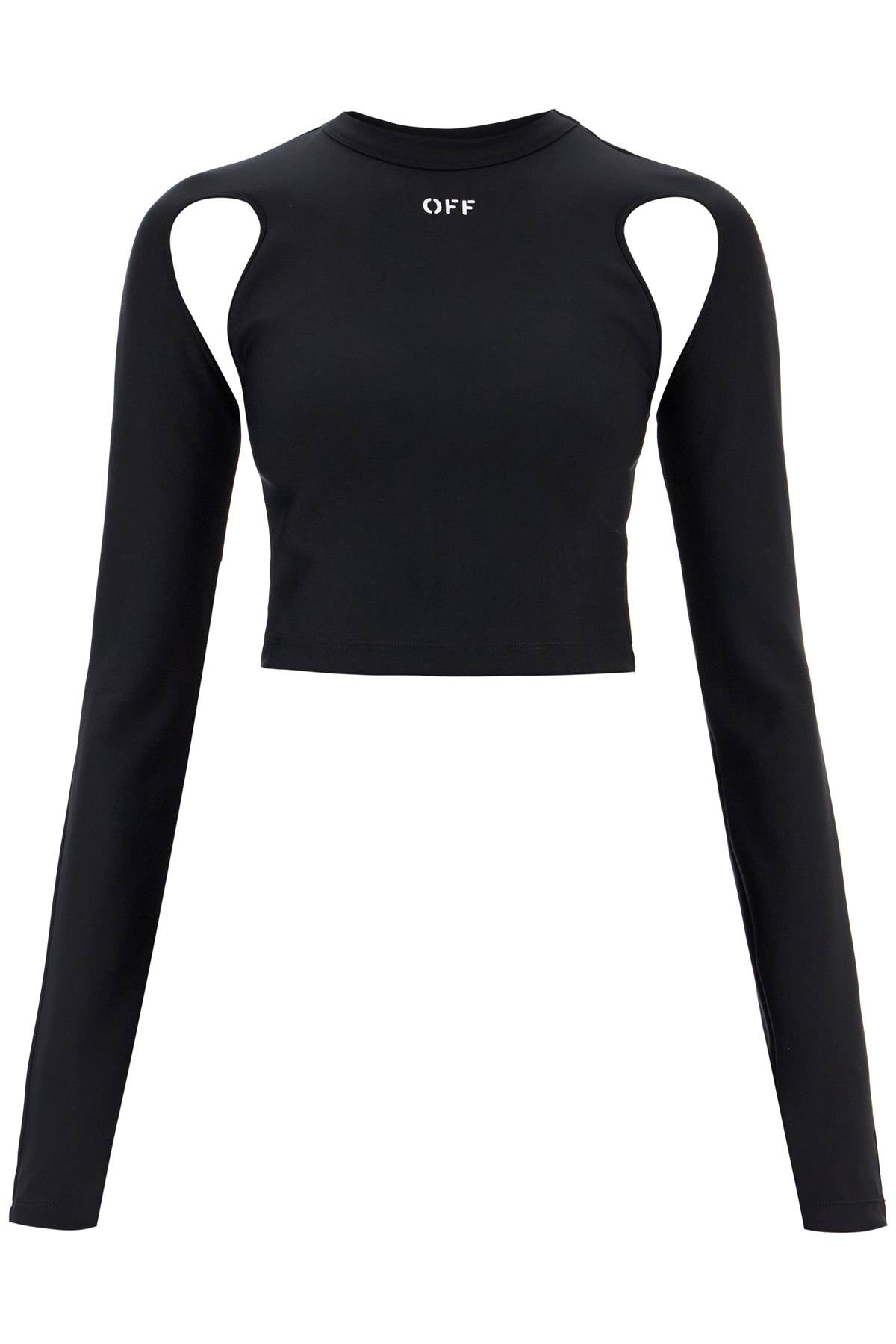 "cropped top with cut out detail