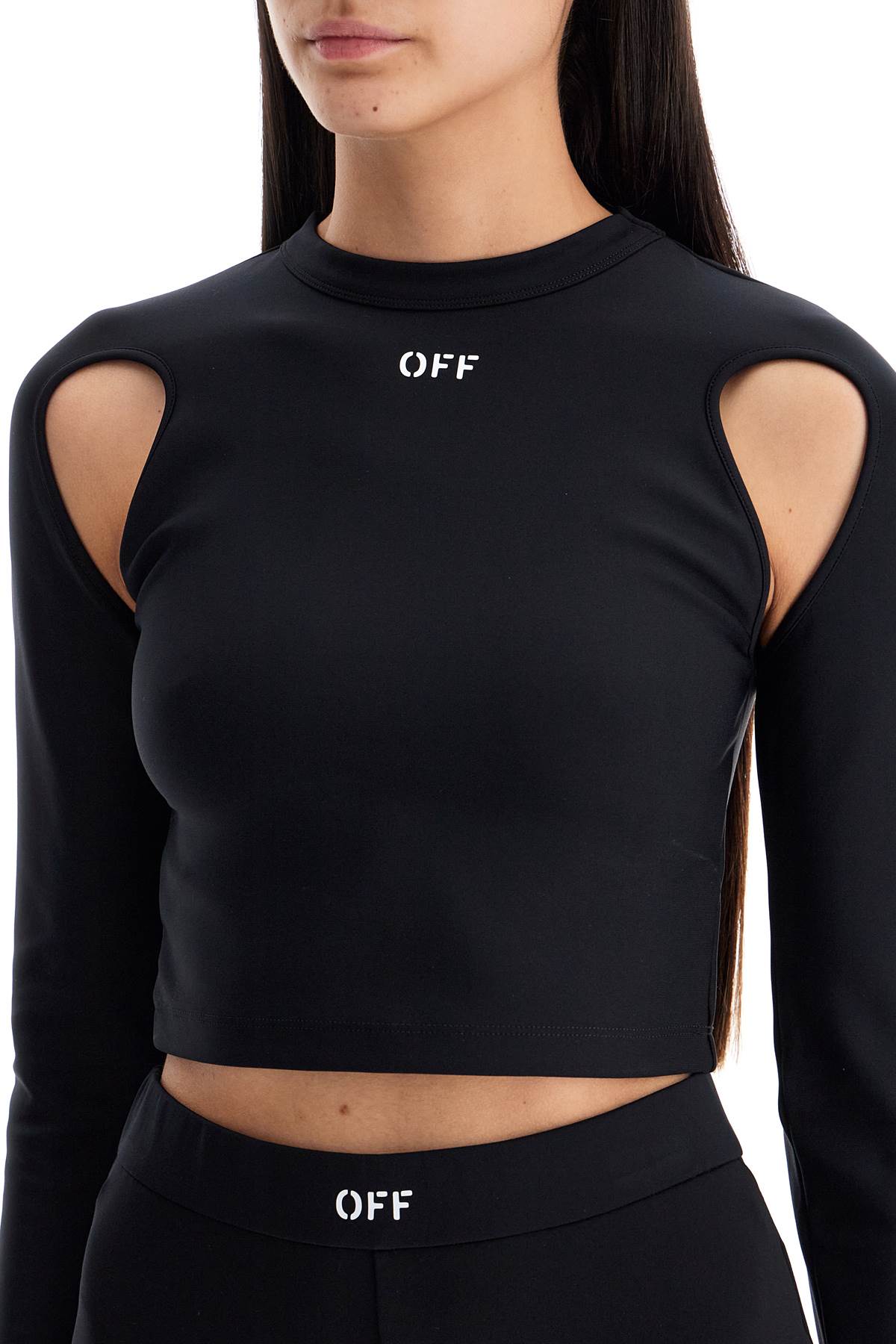 &quot;cropped top with cut out detail