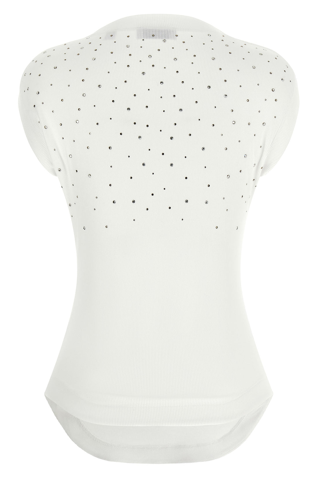 OFF-WHITE 40 ribbed stretch viscose jersey top