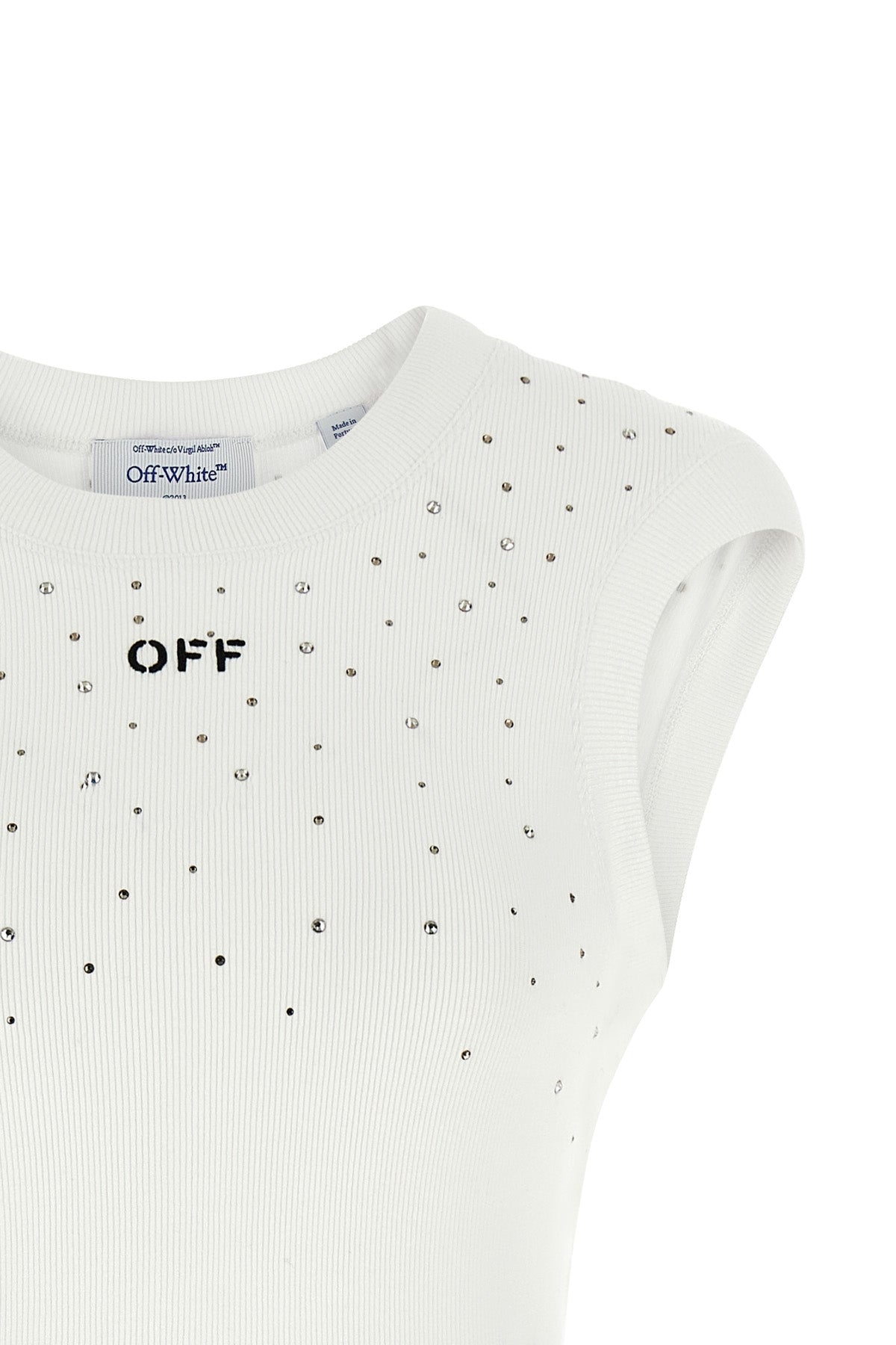 ribbed stretch viscose jersey top