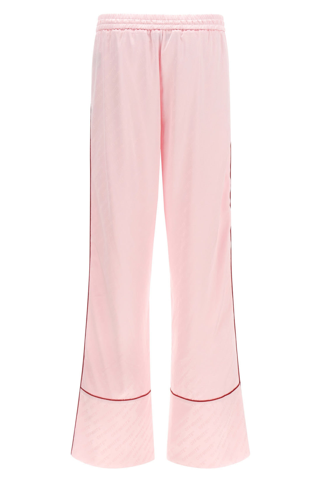 OFF-WHITE 38 all jacquard satin pajama over logo jacquard satin trousers