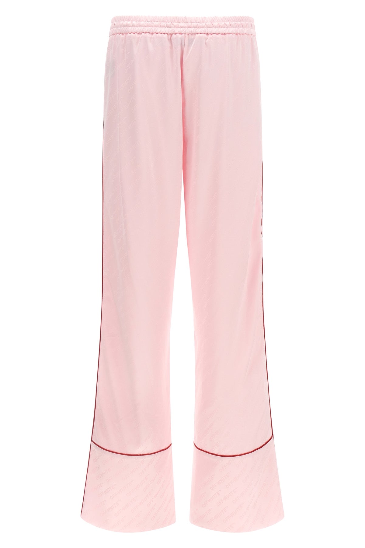 all jacquard satin pajama over logo jacquard satin trousers