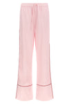 all jacquard satin pajama over logo jacquard satin trousers