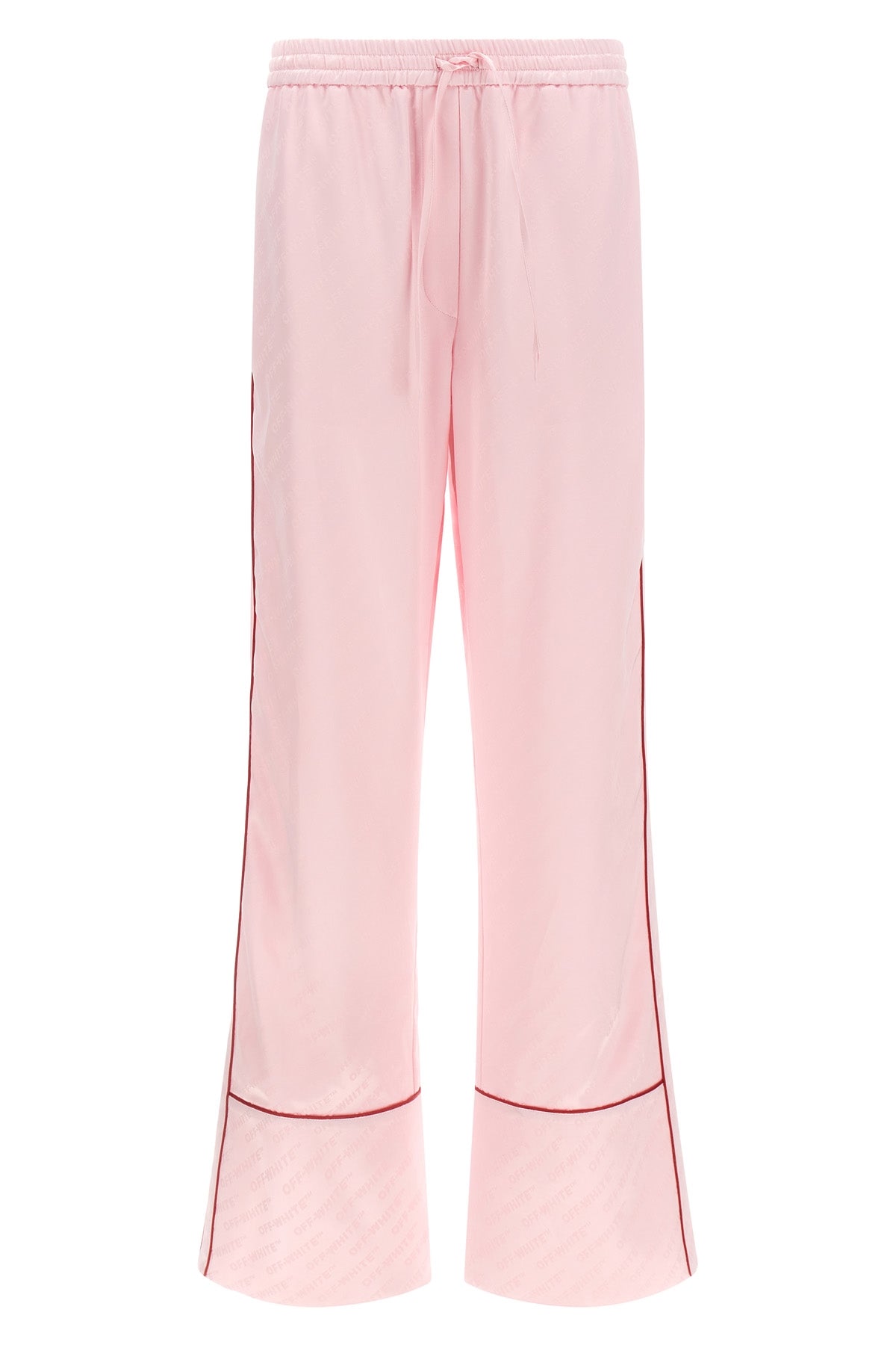 all jacquard satin pajama over logo jacquard satin trousers
