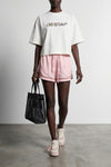 jacquard satin pajama shorts in jacquard satin
