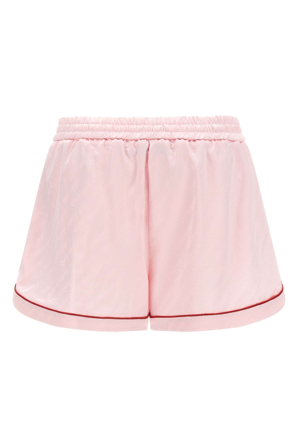 jacquard satin pajama shorts in jacquard satin