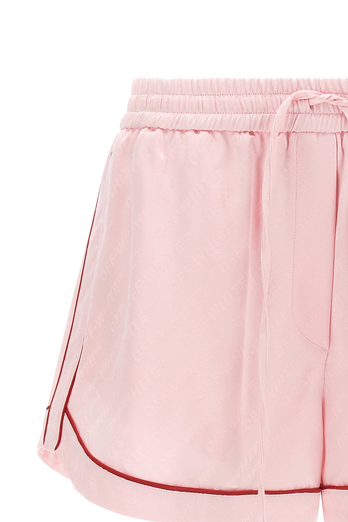 jacquard satin pajama shorts in jacquard satin