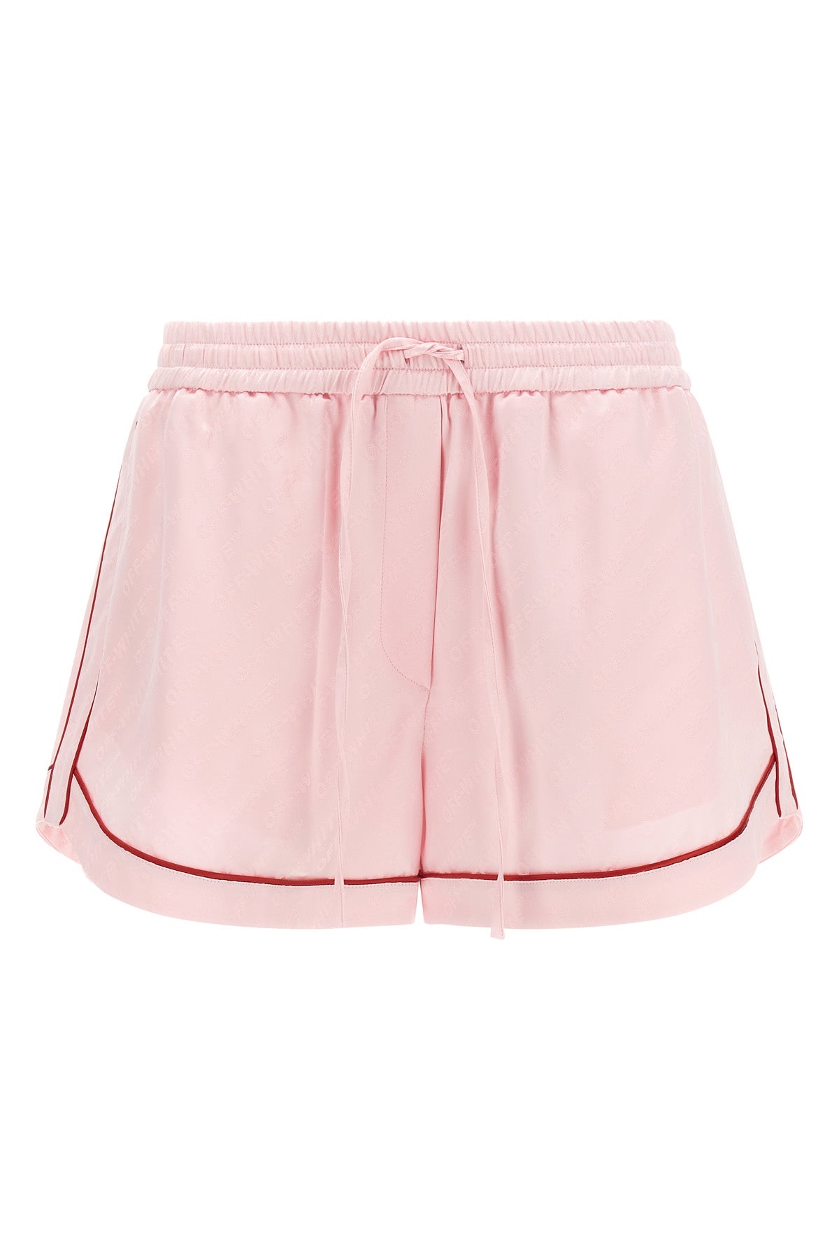jacquard satin pajama shorts in jacquard satin