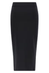 midi skirt in stretch technical fabric