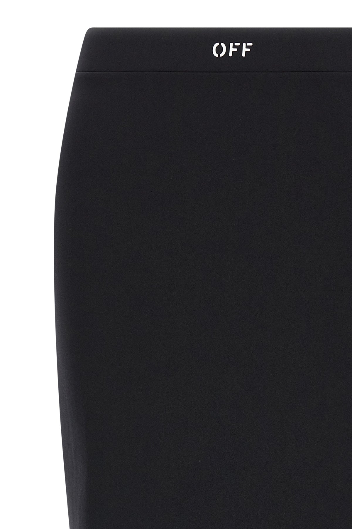 midi skirt in stretch technical fabric