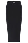 midi skirt in stretch technical fabric