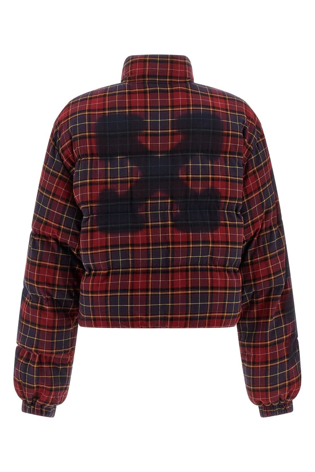 OFF-WHITE 38 check flan arrow spray quilted cotton flannel jacket