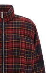 check flan arrow spray quilted cotton flannel jacket