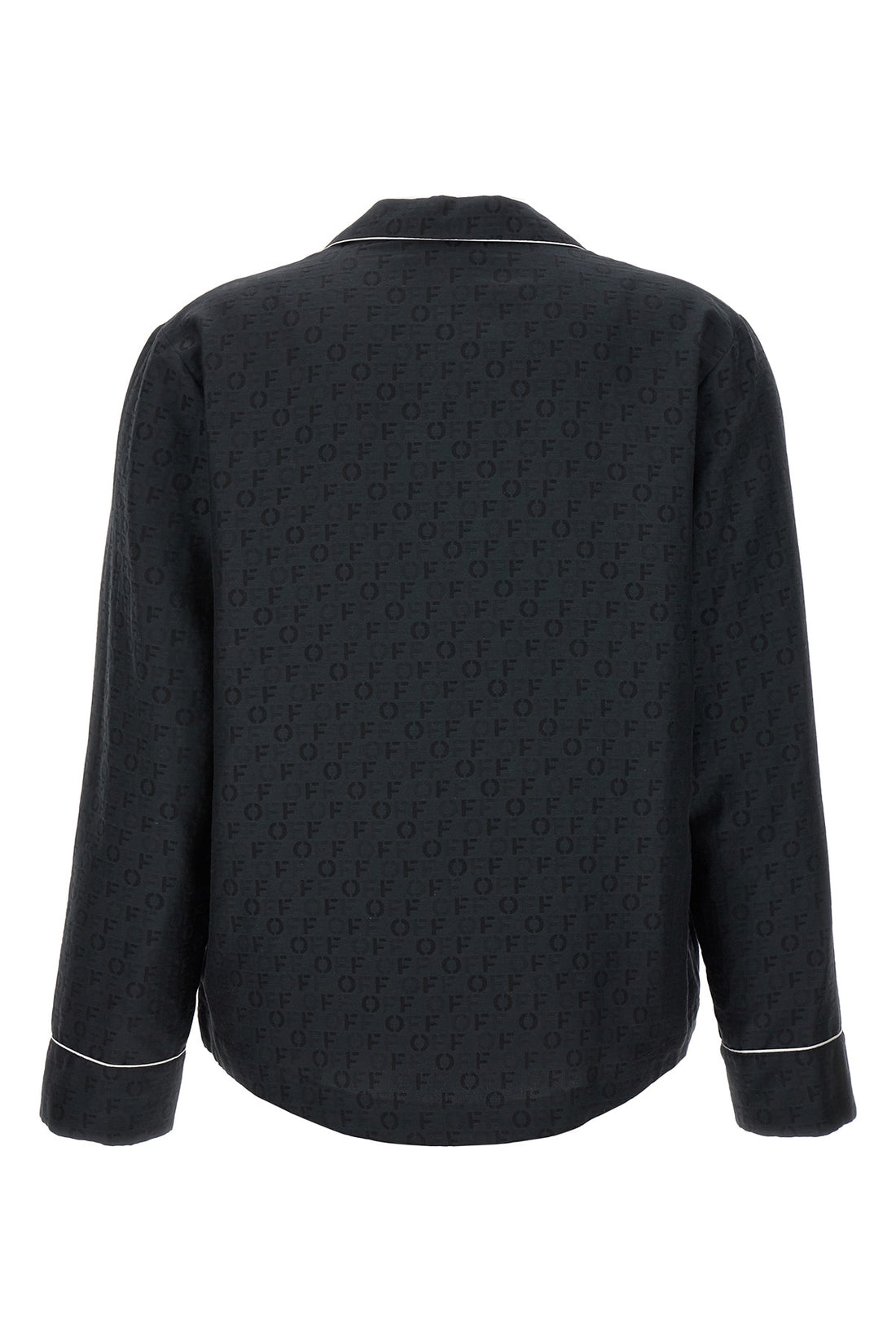 OFF-WHITE 38 off jaquard pajama silk and cotton blend shirt