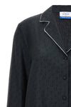 off jaquard pajama silk and cotton blend shirt