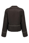 acetate and silk blend shirt