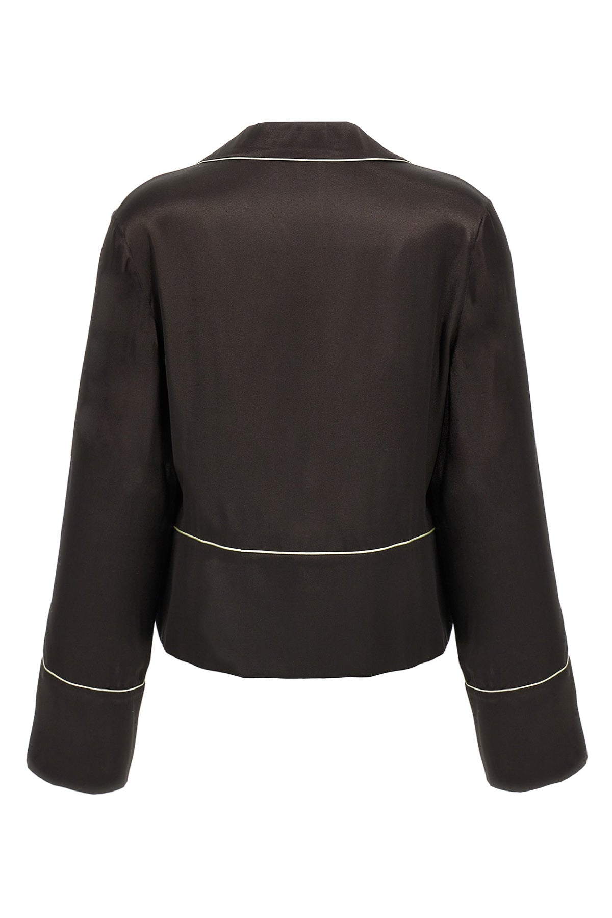acetate and silk blend shirt