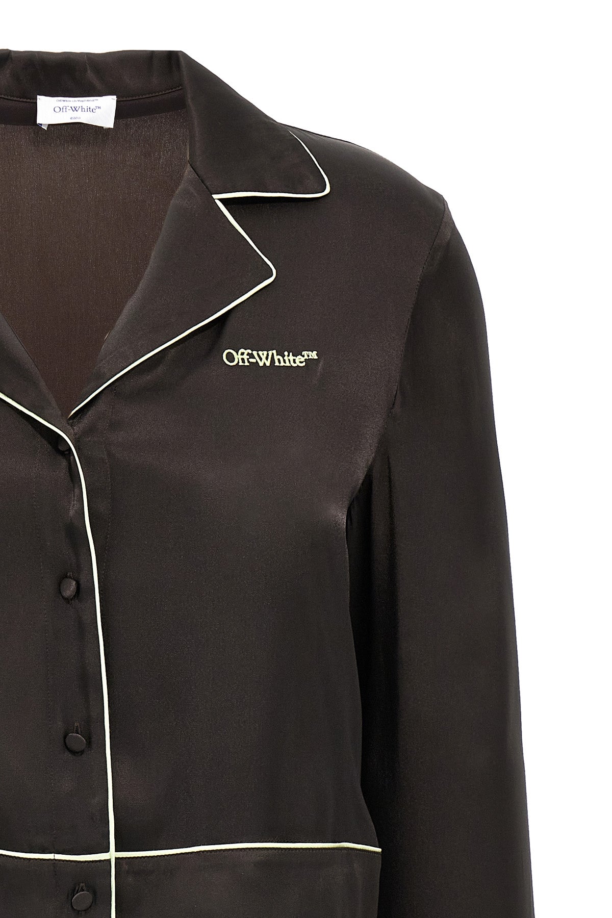 acetate and silk blend shirt