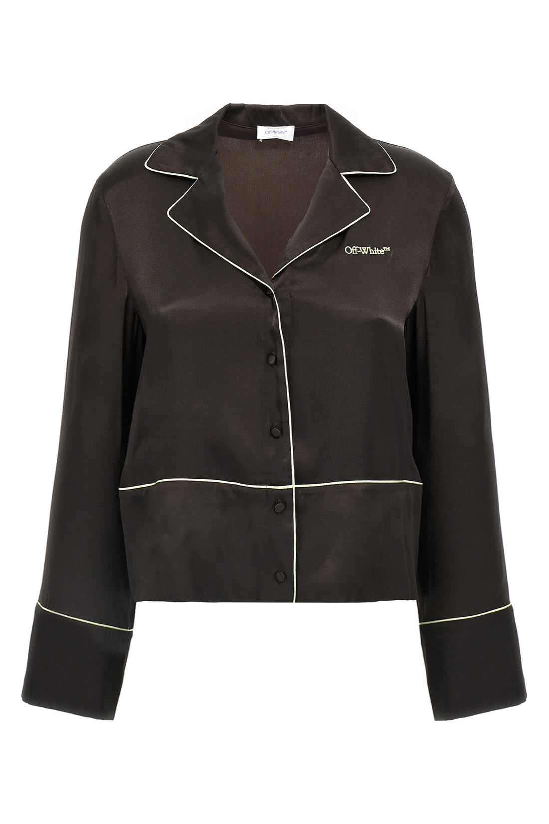 OFF-WHITE 42 acetate and silk blend shirt