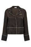 acetate and silk blend shirt