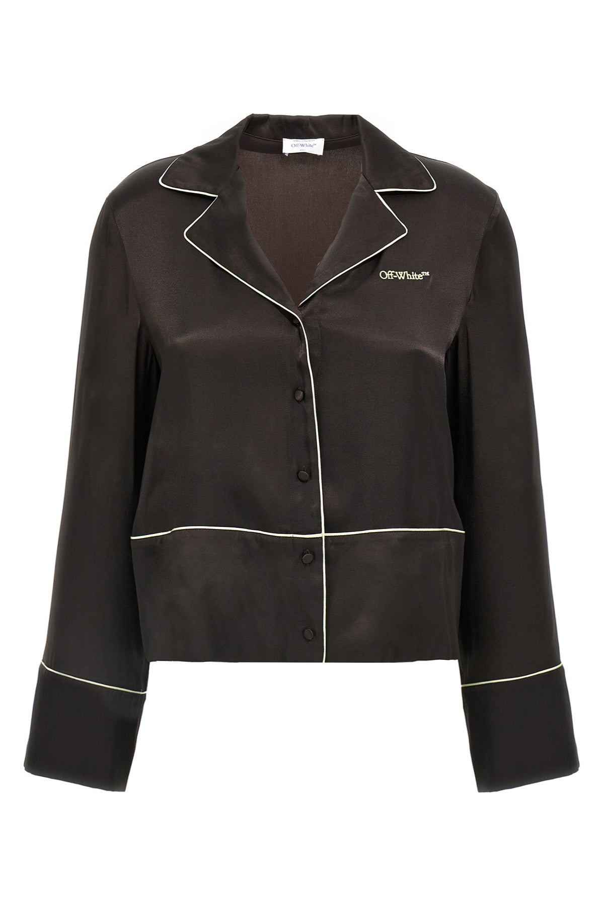 acetate and silk blend shirt