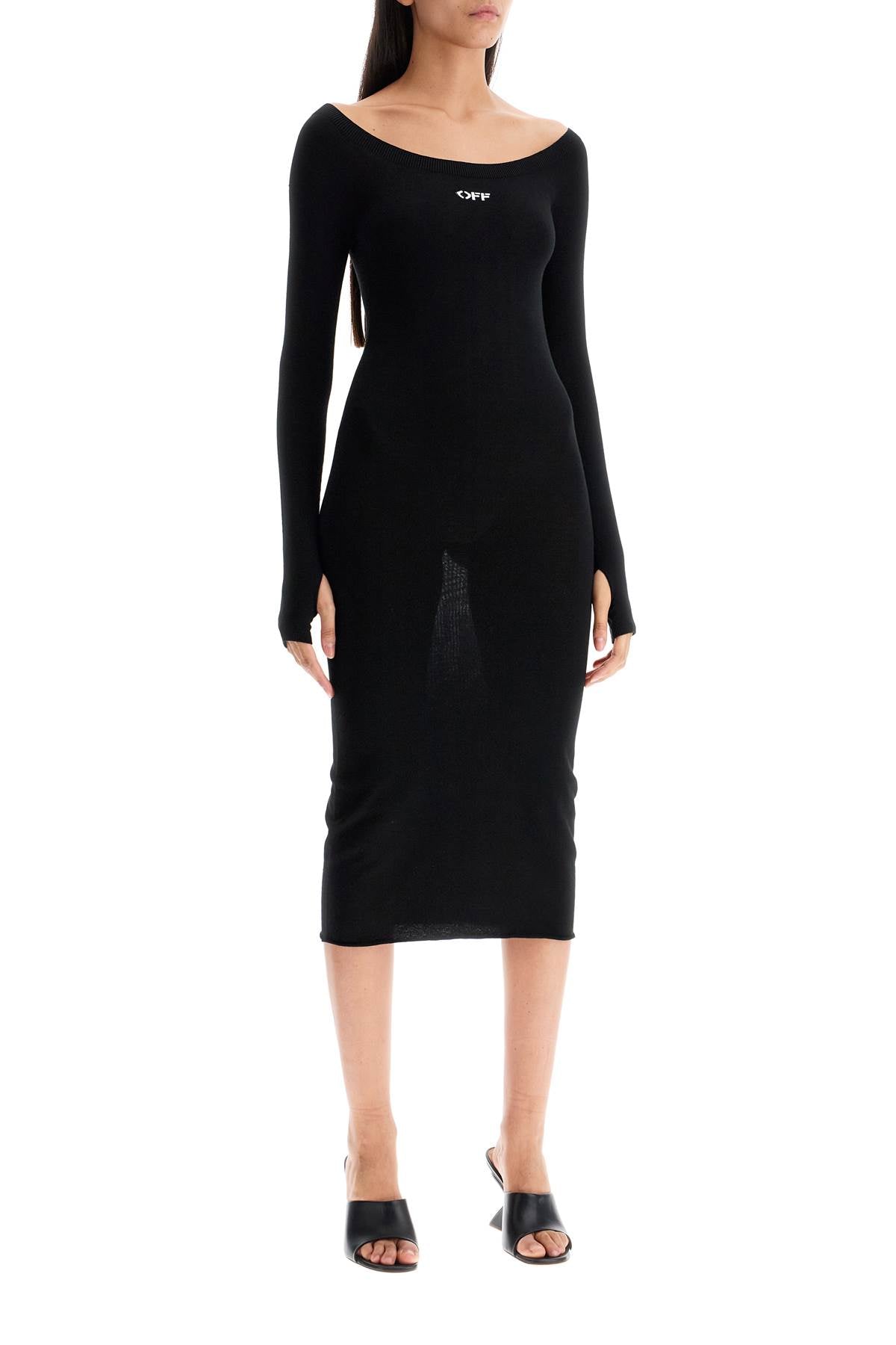 lightweight knit midi dress