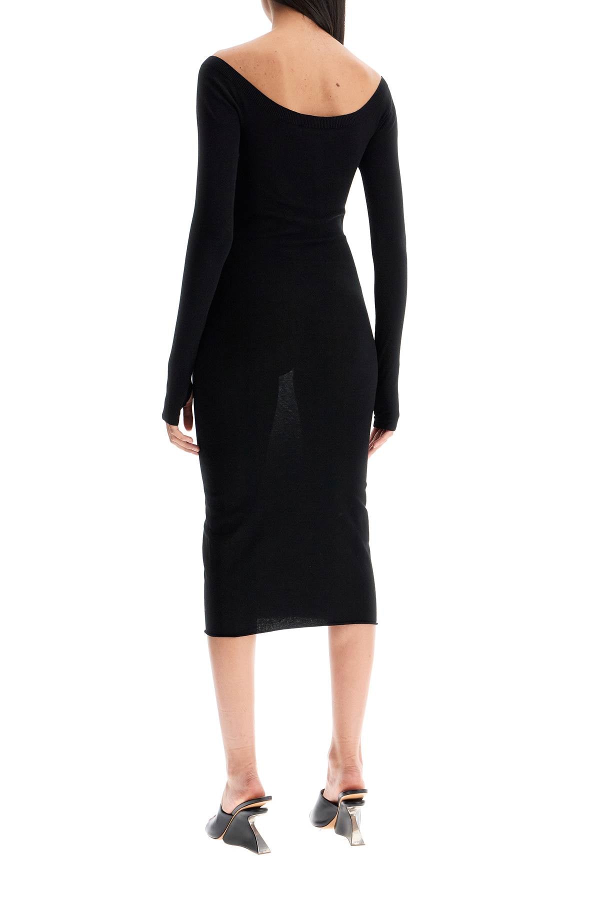 lightweight knit midi dress