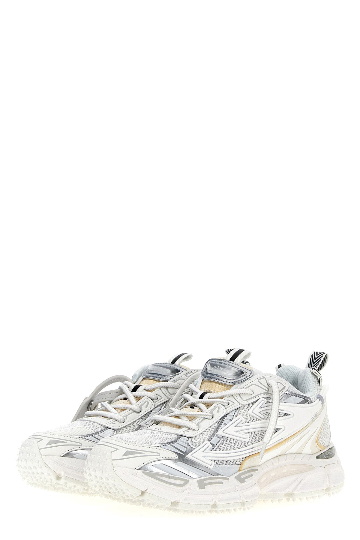 be right back mesh and leather effect fabric sneaker