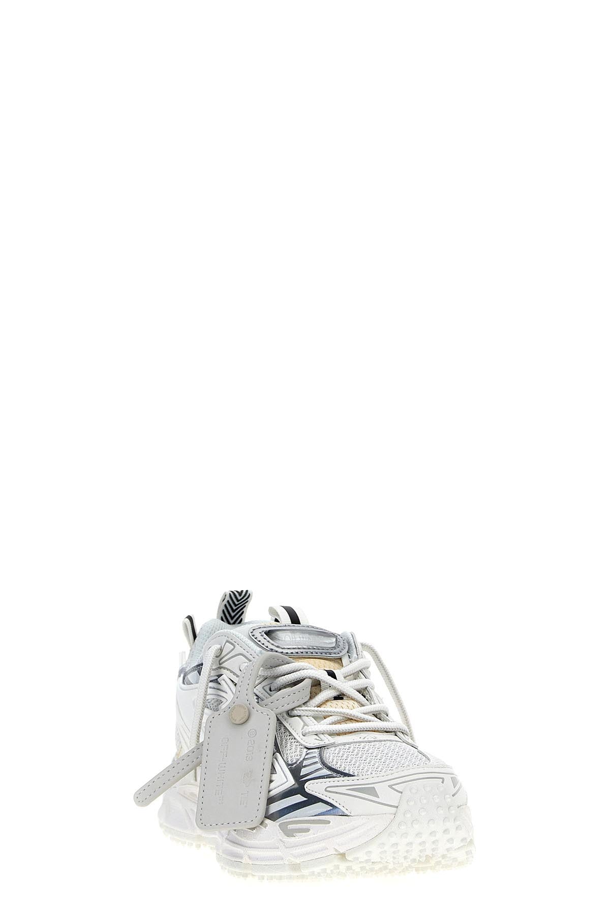 be right back mesh and leather effect fabric sneaker