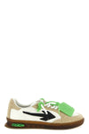 end of play nylon and hairy suede sneakers