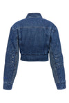 motorcycle cropped denim jacket