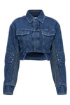 motorcycle cropped denim jacket