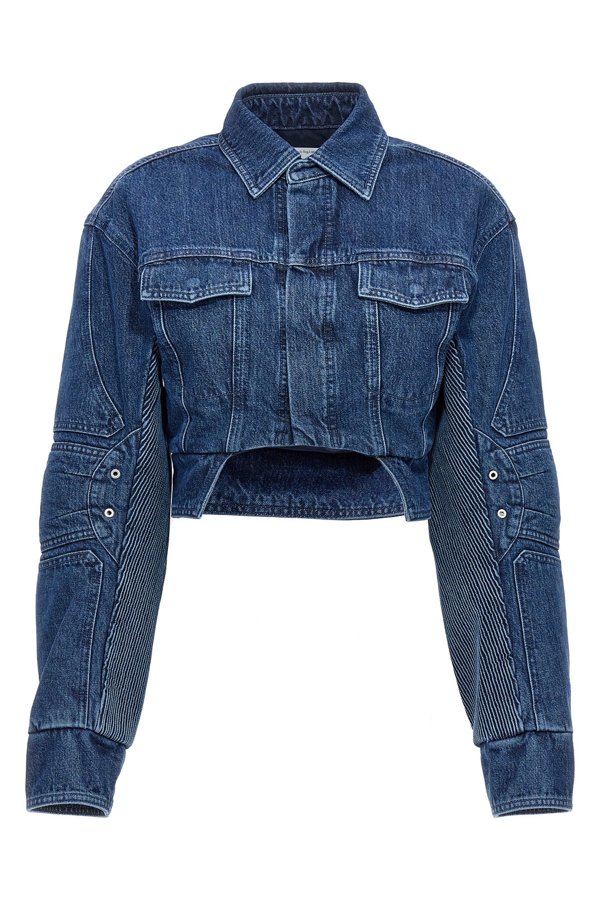 motorcycle cropped denim jacket