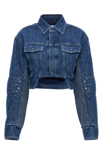 motorcycle cropped denim jacket
