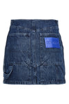 motorcycle denim miniskirt