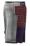patchwork midi skirt