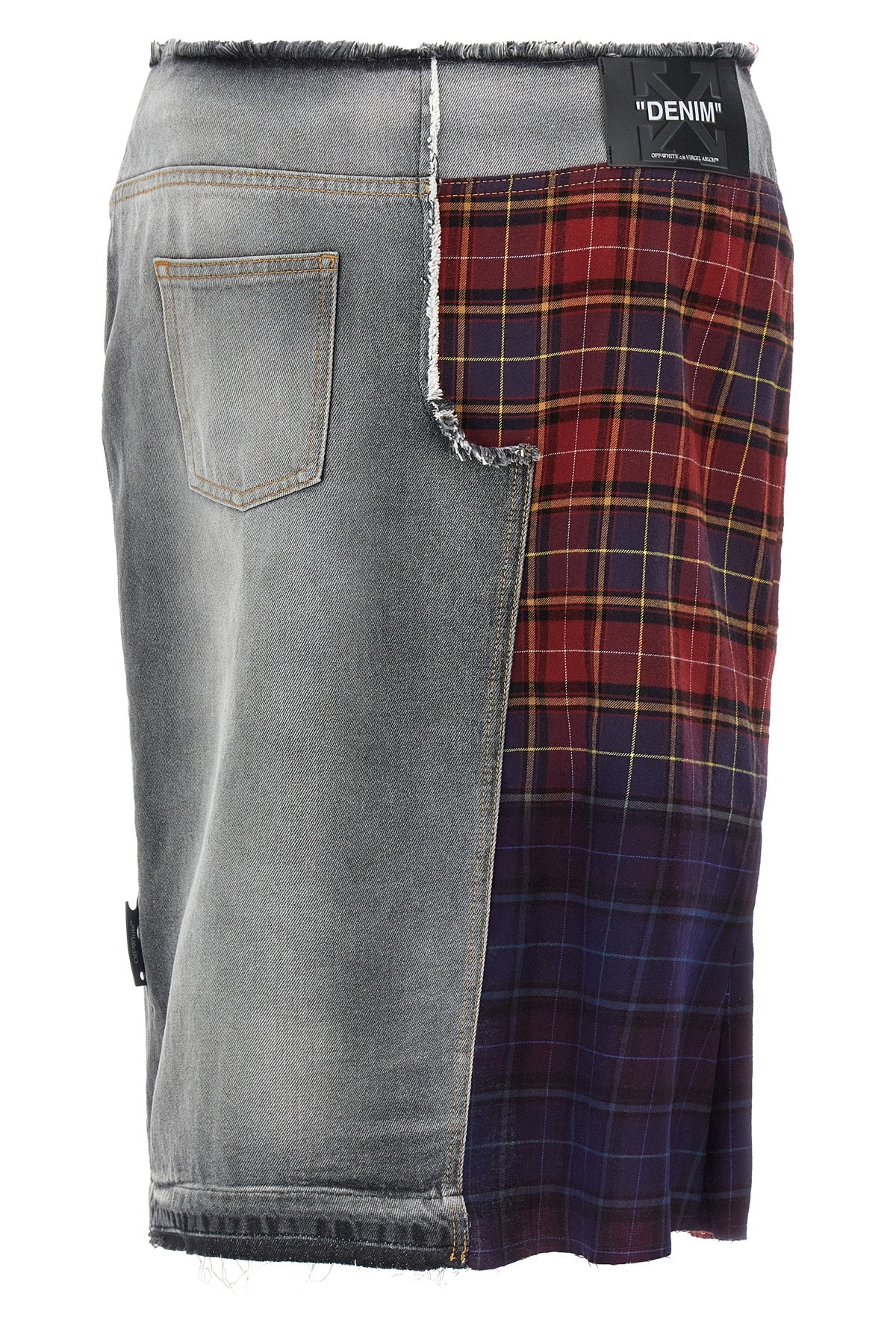 patchwork midi skirt