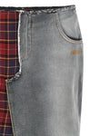 patchwork midi skirt