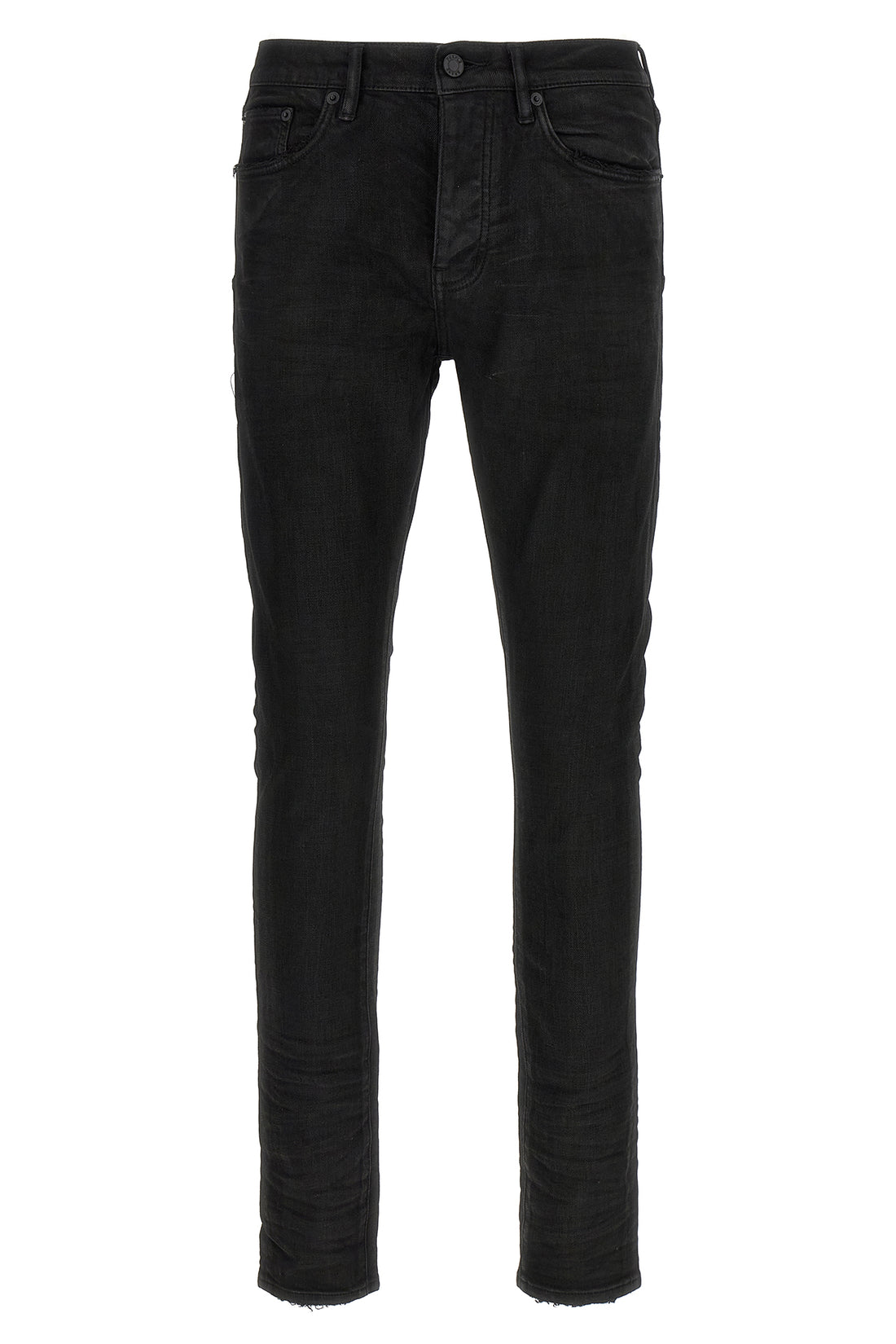 PURPLE 29 p001 black resin 3/d jeans in high-quality garment-dyed stretch denim